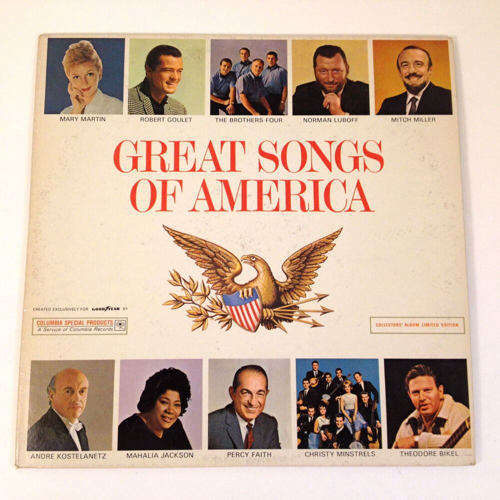 GOODYEAR Great Songs of America Vinyl LP CSP 133 Limited 1967 Mary Martin ++